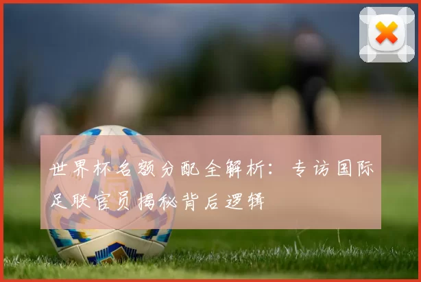世界杯名额分配全解析：专访国际足联官员揭秘背后逻辑